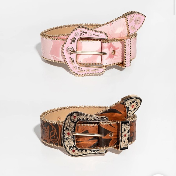 New cowgirl belt in Pink style #204 - Picture 2 of 4